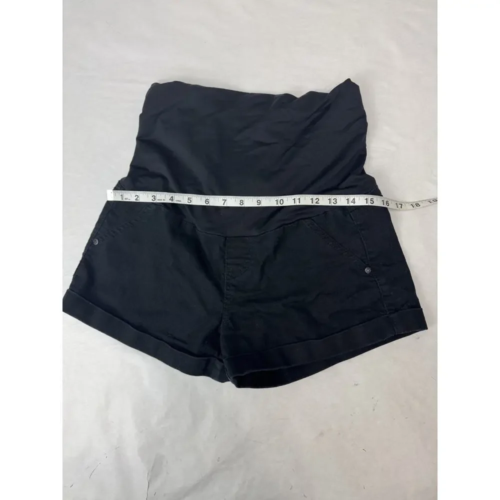 Celebrity Pink Maternity Shorts Black Denim Jean 3" Inseam Size Small - Picture 3 of 5